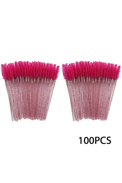 Choice3 Wool Fiber 100pcs rose red Wholesale 100PCS Mascara Spoolies Disposab...