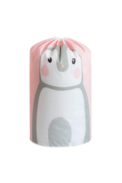 choice2 Pink Penguin Cartoon Bear Collapsible Storage Bag Transparent Storage...