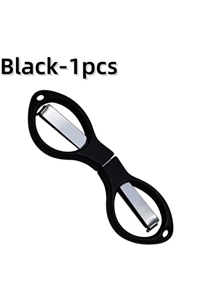 Choice5 C-Black-1pcs Simple Portable Folding Scissors Solid Color Glasses Sha...
