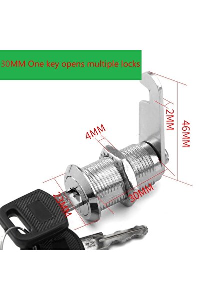 Choice1 30mm multiple Open File/Goods/ Drawer Cabinet Locks With 2 Keys Lock ...