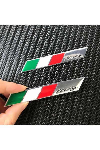 choice2 2PCS D Italy Flag 3D Metal Emblem Badge Car Styling Motorcycle Decal ...