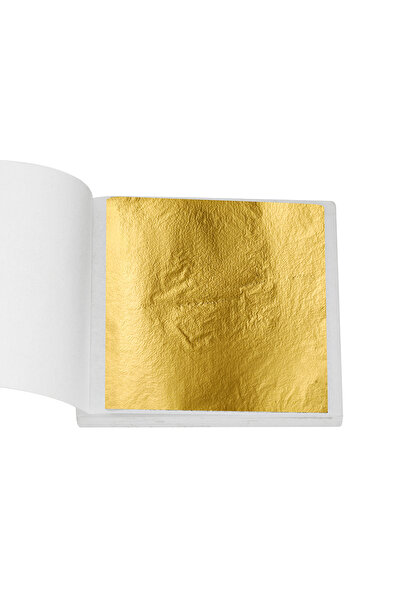 Choice19 B Gold 100Pcs Imitation Gold Foil Paper Leaf Gilding Sheets Silicone...