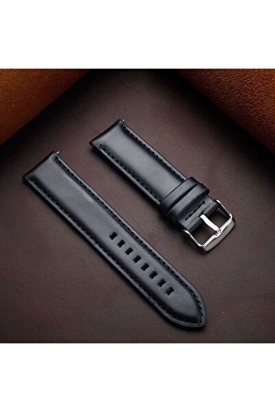 Choice 20mm Black Quick Release Genuine Leather Watchband Strap 18mm 20mm 22m...
