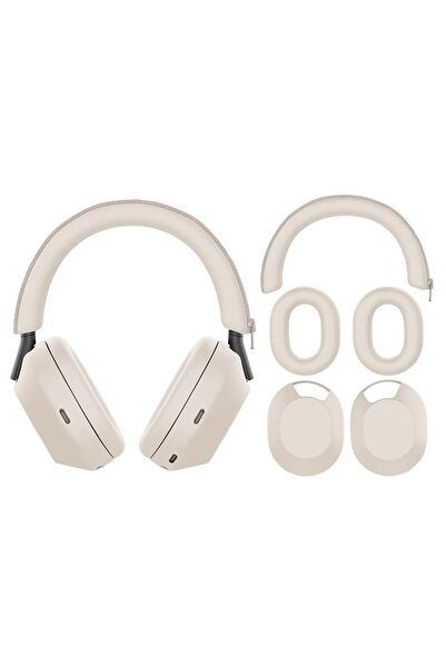 Choice Beige Silicone Protective Case Compatible with WH-1000XM5 Headphone He...