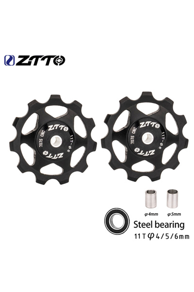 Choice 2pcs 11T Black ZTTO MTB Bicycle Rear Derailleur Jockey Wheel 11T 13T S...