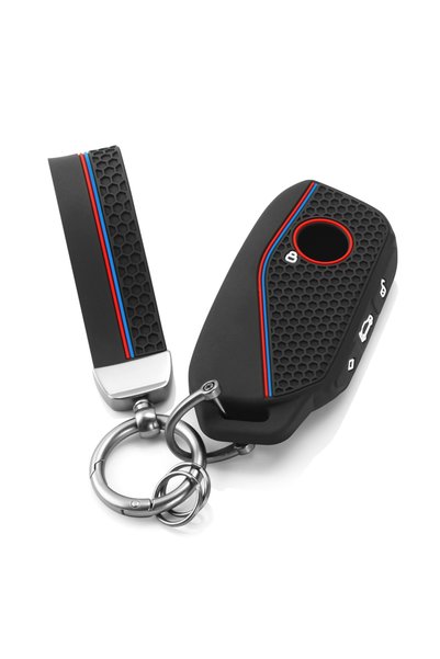 Choice black Silicone Car Key Fob Ring Chain Cover Case For BMW 530i 540i 550...