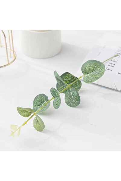 Choice 20 bundles 20/100PCS Green Fake Plants Silk Eucalyptus Leaf Christmas ...
