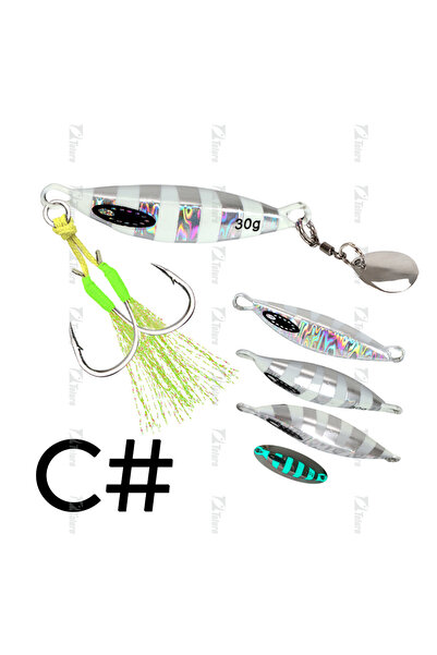 Choice 30g COLOR C TOLU 2024 Spin Tail Metal Jig Fishing Lure 20g 30g 40g 60g...