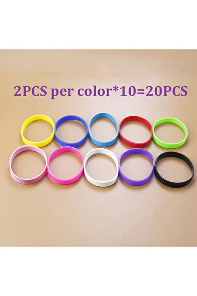 Choice6 color mixing-20PCS 20PCS/LOT Wholesale Silicone Wristband Flexible Wr...
