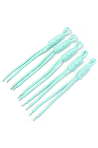 Choice8 24-28cm 5pcs Mint Green 5pcs Colorful Braided Lanyard Keychain for Ph...
