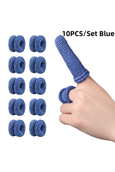 Choice 1 Set Blue 10PCS/Set Soft Cotton Finger Bandage Finger Bobs Cots Buddi...
