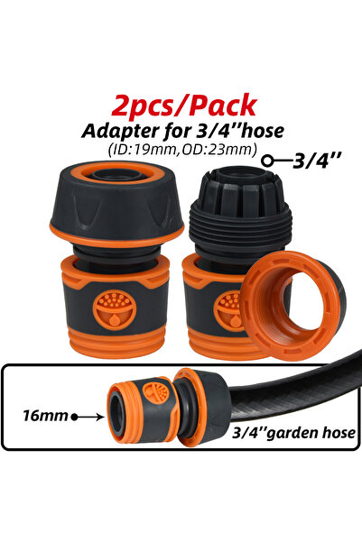 Choice D-3I4-inch-2pcs KESLA 2pcs 1/2" 3/4" Garden Hose Adapter 16mm Quick Co...