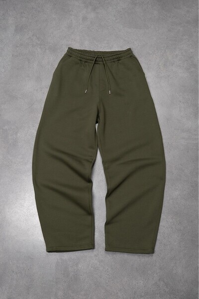 Crupt Studio Haki Balon Fit Stoperli Sweatpant Erkek Eşofman Altı