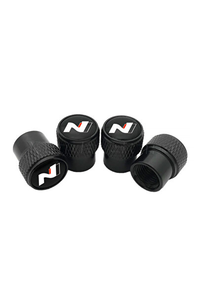 Choice black Car Wheel Tire Valve Caps Stem For Hyundai N Line i20 i30 Sonata...