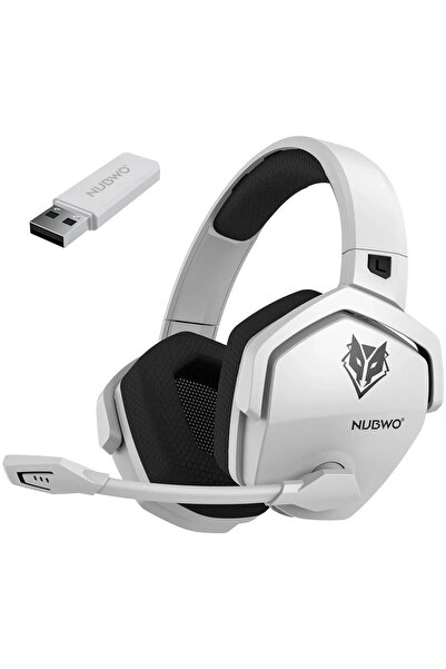 Choice White NUBWO G06 Dual Wireless Gaming Headset with Microphone for PS5, ...