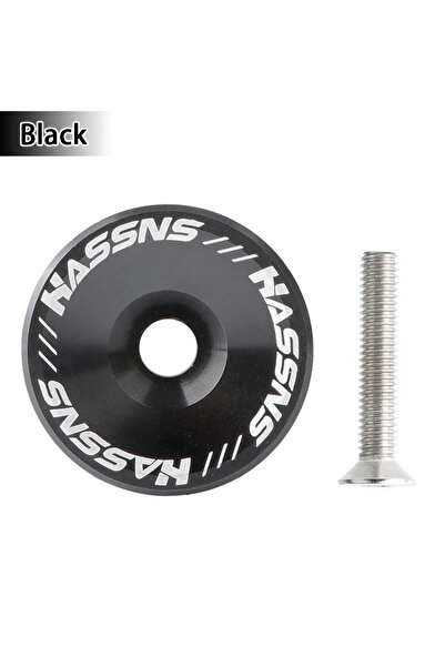 Choice Black HASSNS Mtb Power Cap Stem Cap Bicycle Headset Top Cover For Moun...