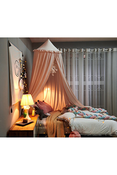 Choice Ruffle light pink Hung Dome Mosquito Net for Baby Children Crib Bed Te...