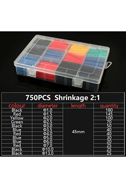 choice2 750pcs in box Thermoresistant Tube heat shrink tubing kit, Termoretra...