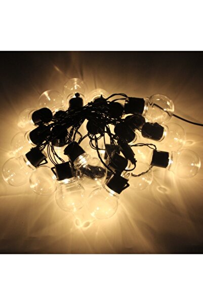 Choice EU Plug Warm White Clear G50 Globe Bulb LED Fairy String Light Outdoor...