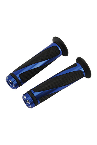 Choice Blue 24 22mm Motorcycle Grip Universal Handle Handlebar CNC for Kawasa...
