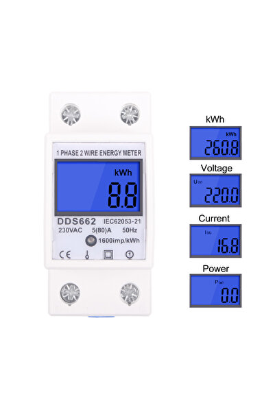 Choice With backlight Single Phase LCD Digital Display Wattmeter Power Consum...