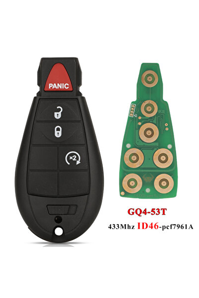 Choice1 4 Buttons Start jingyuqin GQ4-53T Fobik Remote Car Key 433MHz ID46-PC...