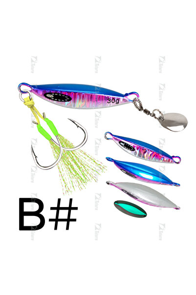 Choice 30g COLOR B TOLU 2024 Spin Tail Metal Jig Fishing Lure 20g 30g 40g 60g...