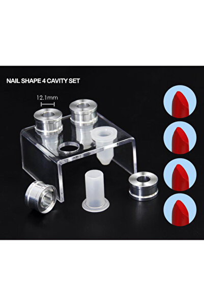 Choice4 finger nail 4 Cavities Simple Design DIY Makeup Cosmetics Lipstick Mo...