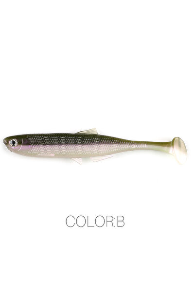 Choice 75mm 6pcs 2.3g B Supercontinent Leanness ShadTeez T-tail 5cm/7.5cm/12c...