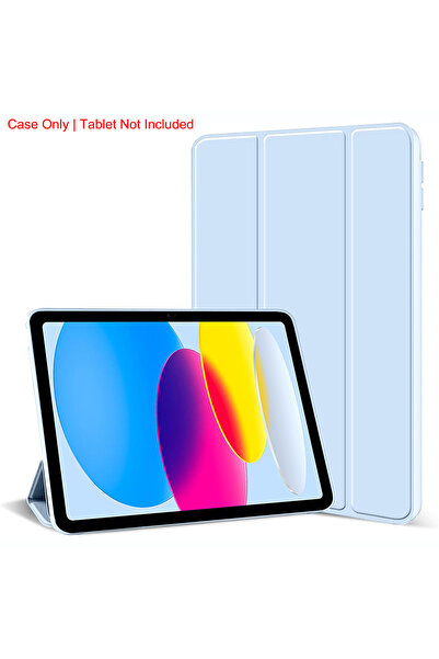 Choice7 iPad (A16) 2025 YT Light Blue Tri-fold Flip Case For iPad 10th 11th G...