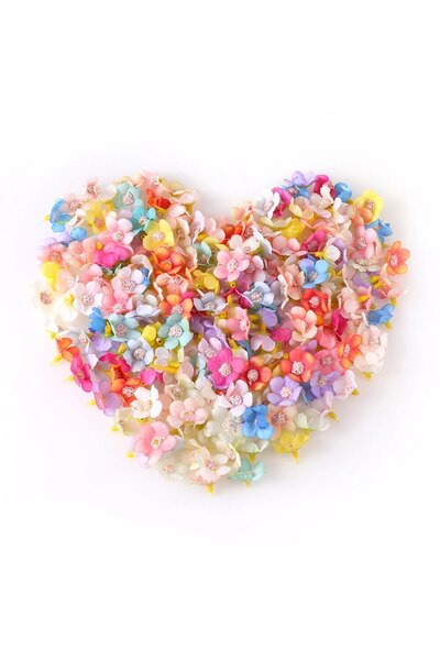 Choice dn336-2 50PCs Mini Artificial Rose Flowers Heads Silk Fake Flowers for...