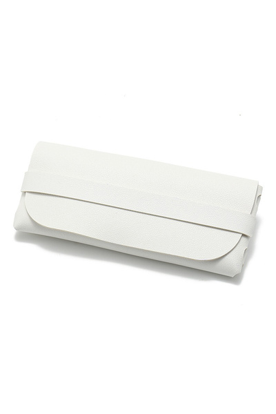 Choice White Black and White Soft and Stylish Leather Glasses Cases - Glasses...