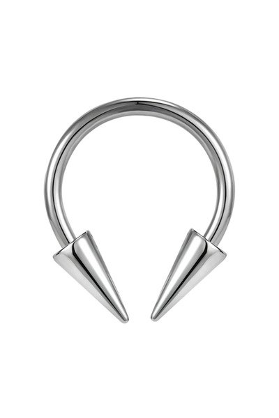 Choice9 1.2x8mm E 1Pcs Spike Septum Rings 16G Surgical Steel Piercing Jewelry...