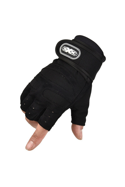 Choice XL black Fitness Half Finger Gloves Men And Women Wrist Guard Sports D...