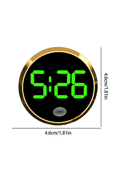 Choice B Green Fashionable Car LED Clock Touch-Control Dashboard Watch with L...