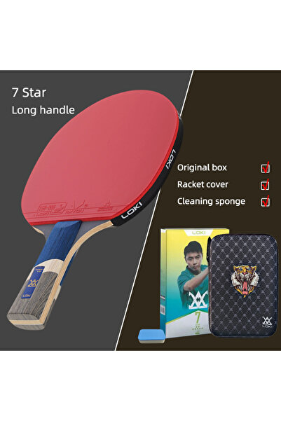 Choice E7 FL set LOKI 9 Star Table Tennis Racket Professional 5+2 Carbon Ping...