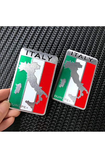 Choice 2PCS B Italy Flag 3D Metal Emblem Badge Car Styling Motorcycle Decal f...