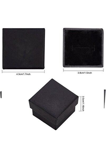 Choice 24pcs 01 24 Pack Jewelry Ring Boxes Kraft Square Cardboard Jewelry Box...