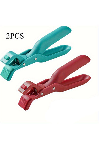 Choice 2Pcs Red and Green 2/1Pcs Anti-Scald Clips Hot Dish Plate Gripper Kitc...