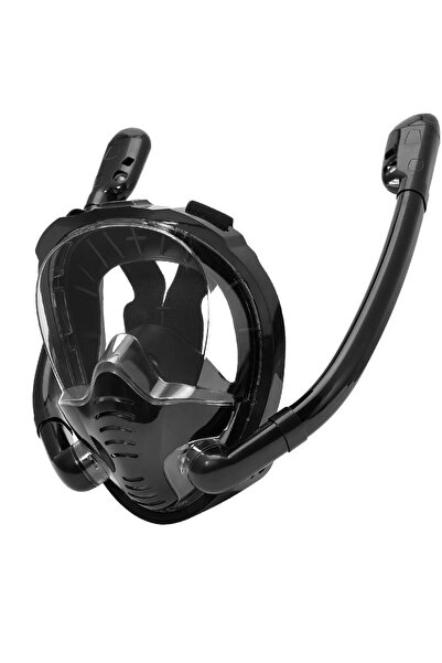 Choice L/XL K3S-AllBlack Full Face Snorkel Mask 180°Panoramic View Silicone D...