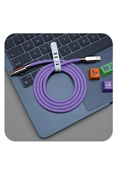 Choice 2m Lavender 240W PD3.1 Fast Charge USB Type-C Cable, Liquid Silicone F...
