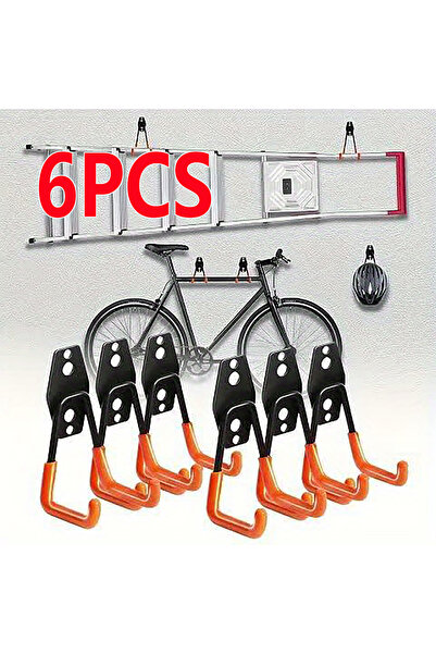 Choice 6Pcs 2/4/6 Piece Set of Heavy-Duty Metal Wall Hooks, Suitable for Gara...