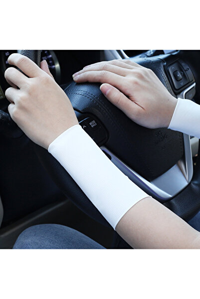 Choice4 One Size White(12cm) Ice Silk Wrist Guard Men Warm Thin Elastic Exerc...