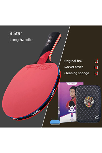 Choice E8 FL set LOKI 9 Star Table Tennis Racket Professional 5+2 Carbon Ping...