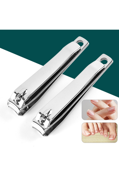 Choice1 2pcs Nail Clipper, Premium Sharp Sturdy Stainless Steel Fingernail An...
