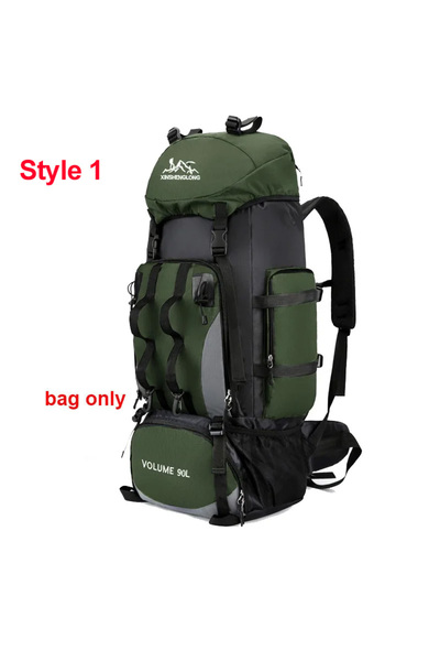 Choice Green style 1 90L Waterproof Hiking Camping Backpack Trekking Bag Ruck...