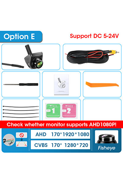 Choice AHD 1080P AHD 1920x1080P CVBS رؤية ليلية 12 فولت IP68 مقاوم للماء 170 ...
