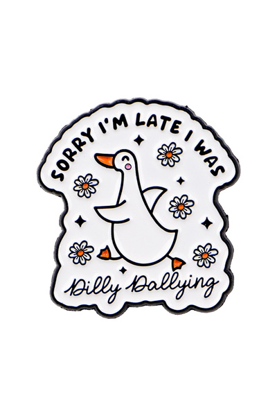 Choice 11 Funny Goose Enamel Pin Cartoon Duck Quotes Brooch For Coat Women's ...