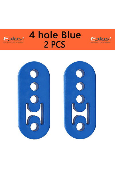 Choice1 4 hole blue 2PCS Universal 2&4 Holes Polyurethane Exhaust Hanger Hard...