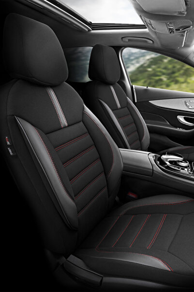 Otom Car Seat Cover Full Set Orthopedic Extra Support Black Red - Limited